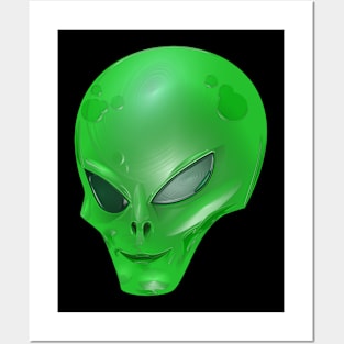 Green Alien Creature Posters and Art